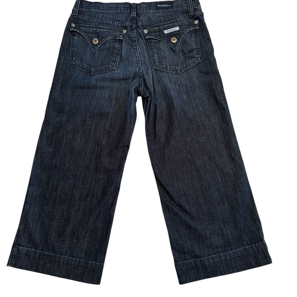 David Kahn Jeanswear Blue Denim CAPRI Jeans Womens Size 6 Zip Button - Picture 3 of 15